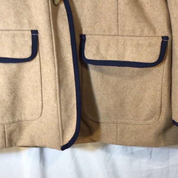 COPY - Tommy Hilfiger coat women’s size large brown wool duffle trench jacket - Picture 9 of 13